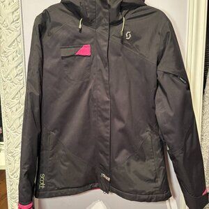 Womens Scott Ski/Snowboard Jacket Black/Pink Size 8-10